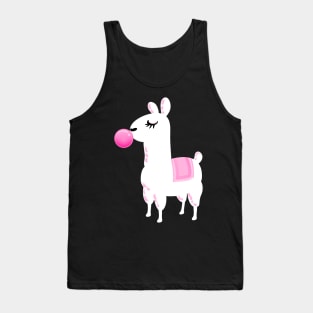 Llama Bubble Gum Tank Top